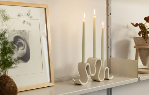 Wyat Candelabra | Cream